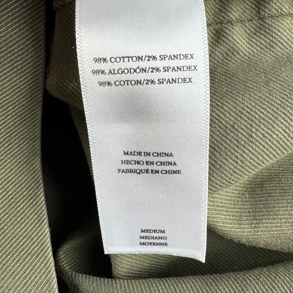 NWT Rails Olive Green Nola Military Utility Skirt Cotton Canvas Belt Size Medium - Picture 13 of 16